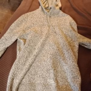 Mixed rope yarn sweater
